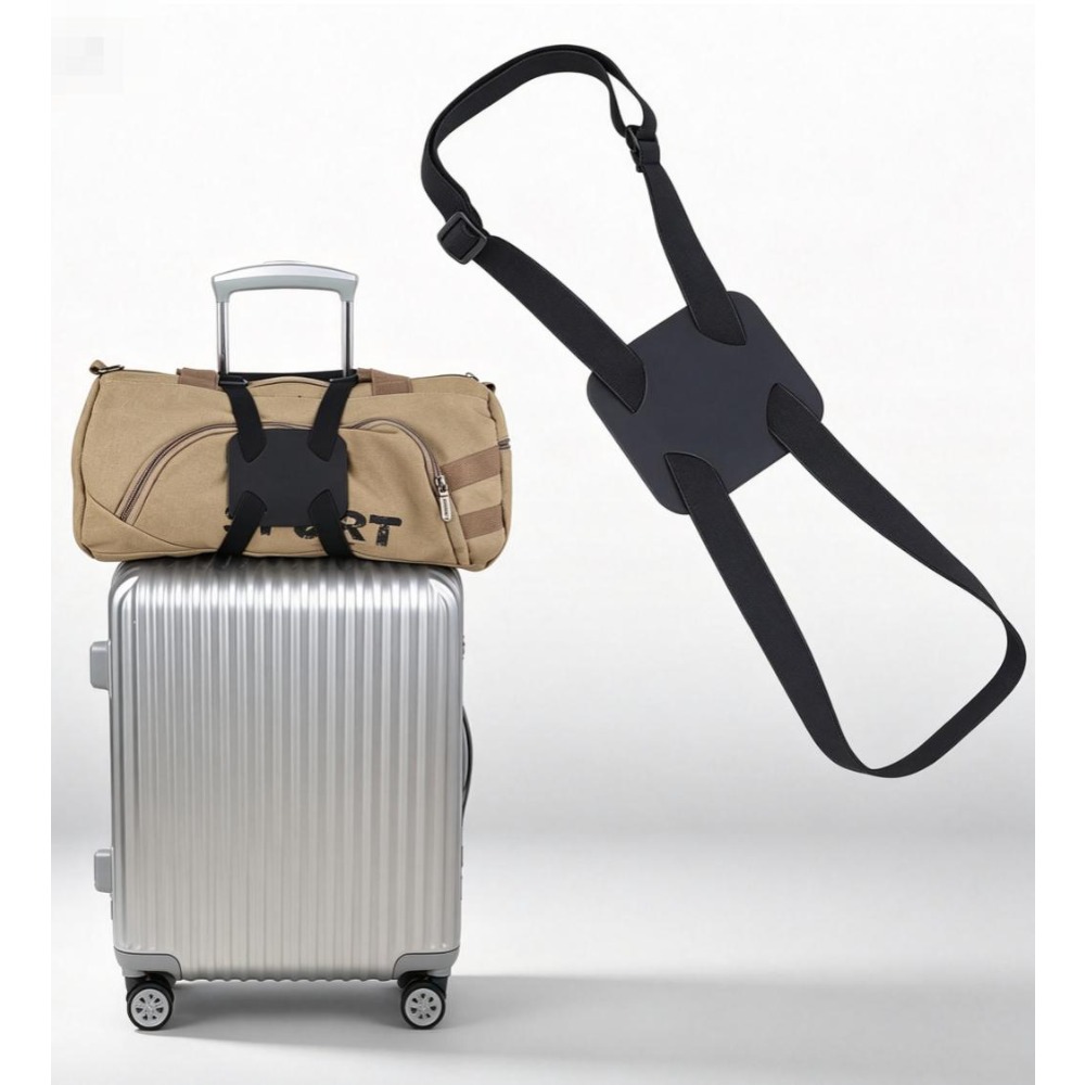Leather Strap Quick Release - Sangle élastique réglable noire pour bagages
