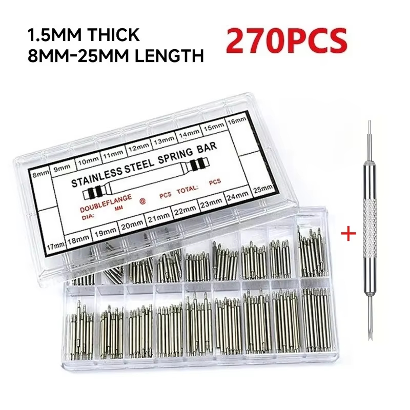Spring Bar Tool Set - Ensemble de 270 barres à ressort