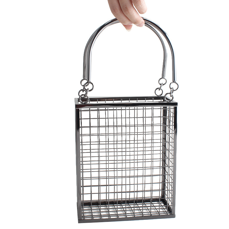 Mesh Strap Metal - Sac à bandoulière creux en métal