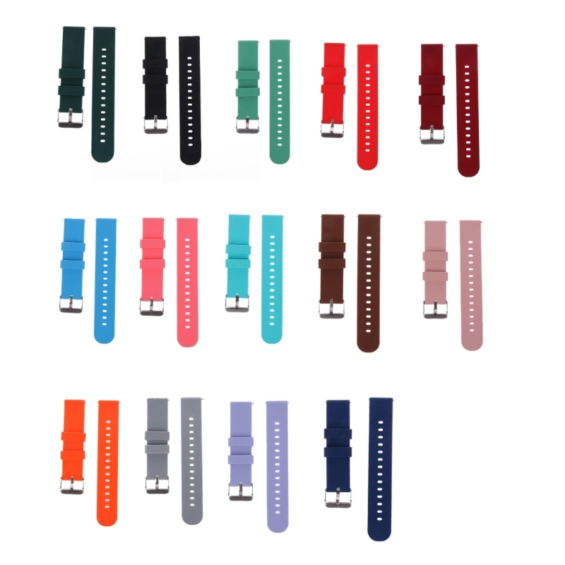 Silicone Watch Band 22Mm - Bracelet en silicone souple à dégagement