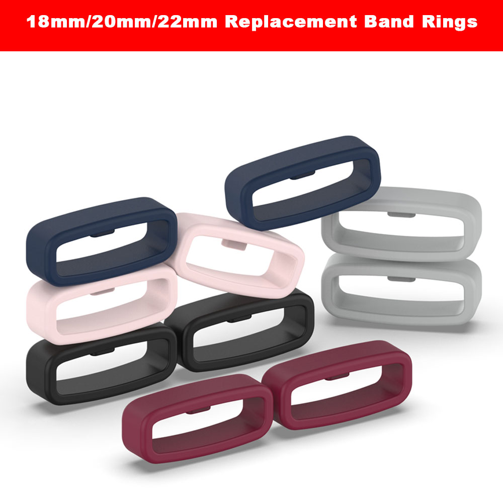 Silicone Watch Band 22Mm - Anneau de bracelet de montre en