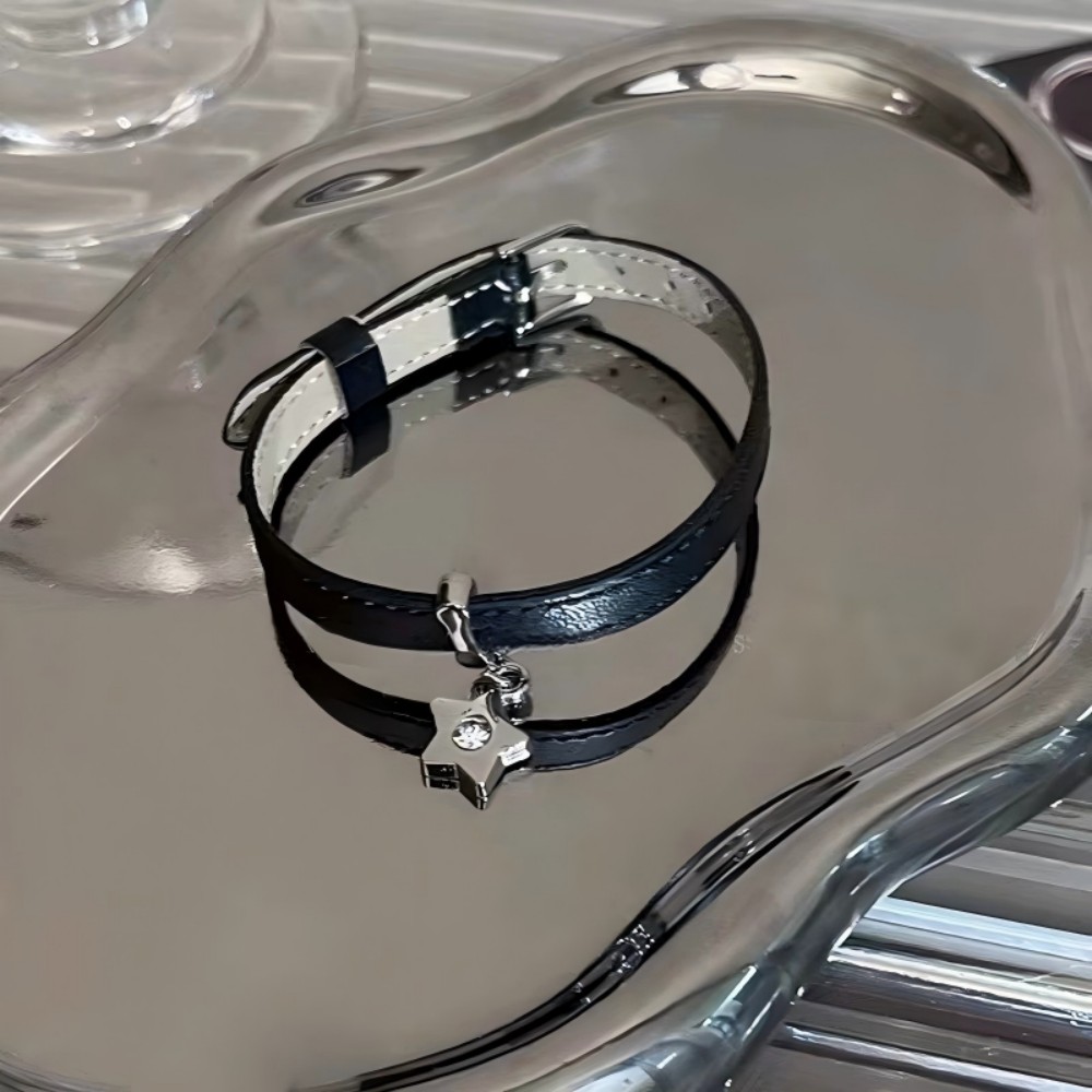 Mesh Strap Metal - Bracelet à breloques étoiles, bracelet en