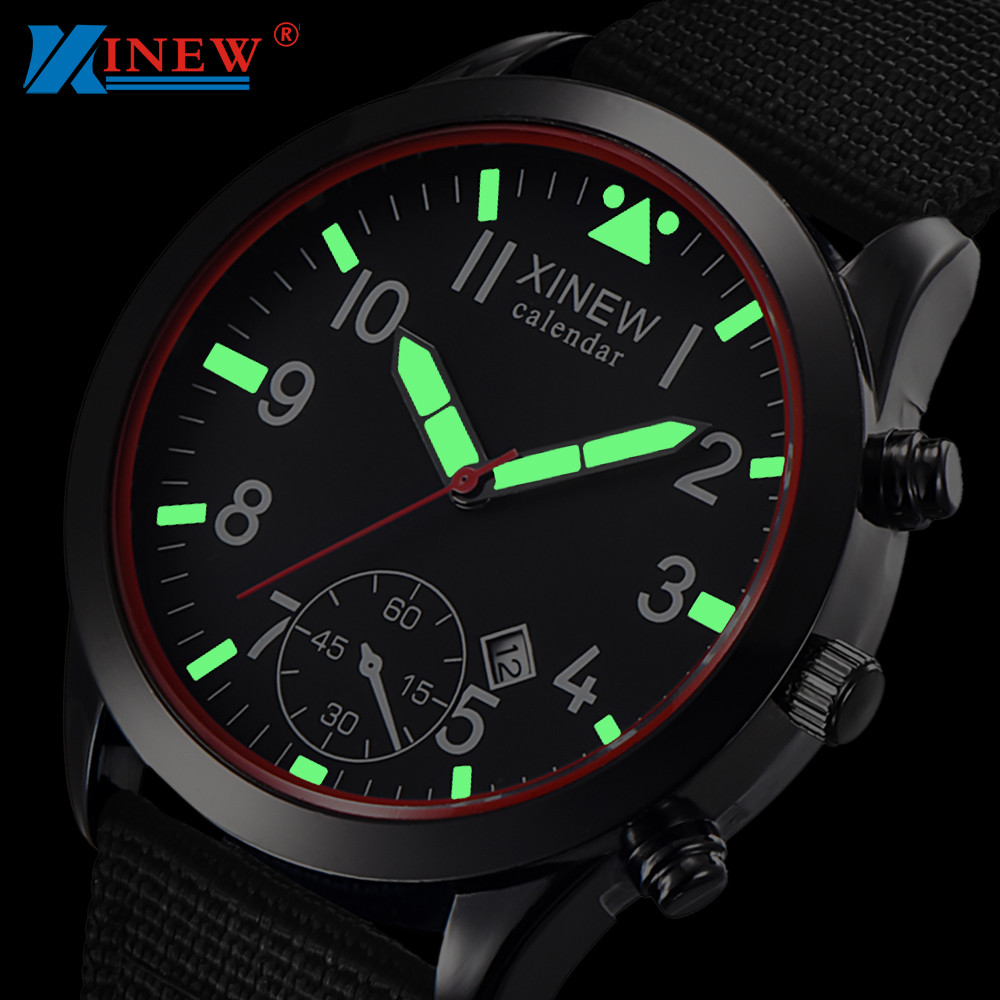 Canvas Strap Watch - XINEW-Montre à quartz avec bracelet en