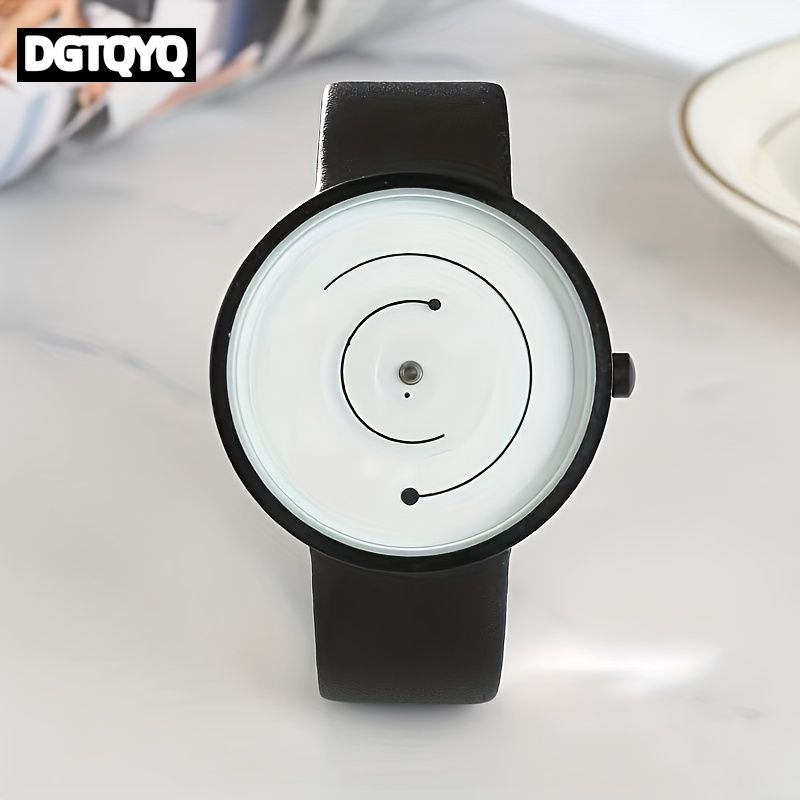 Leather Watch Band Men - Montre créative et tendance pour hommes,