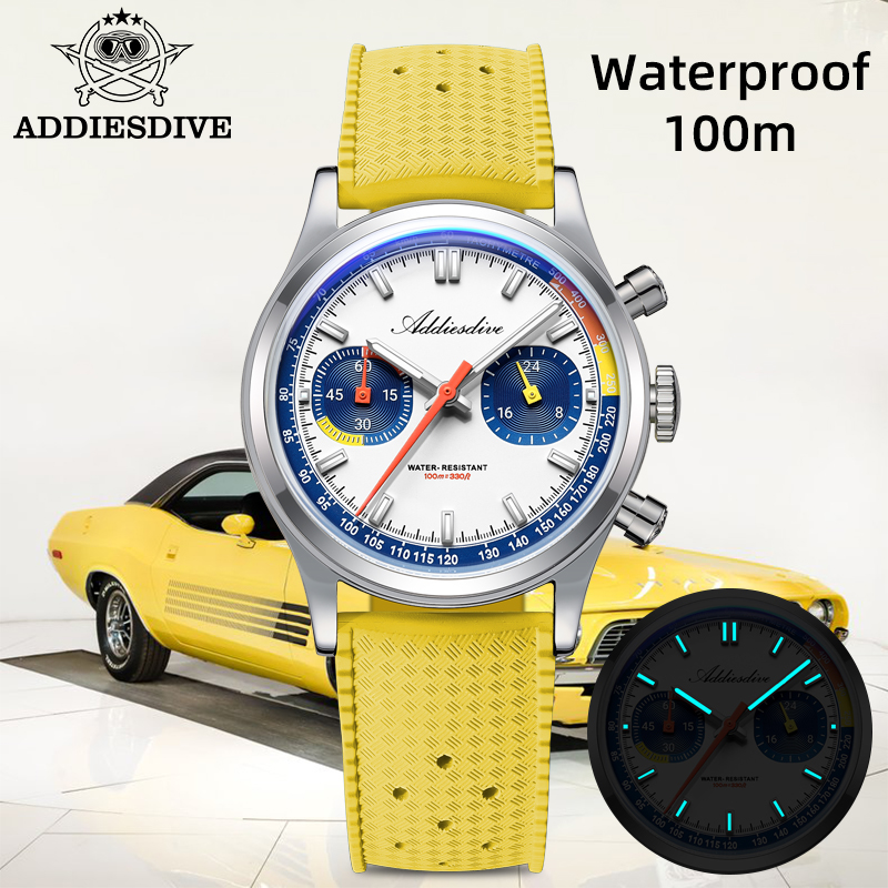 Rubber Strap Diver - ADDIESDIVE – montre-bracelet à Quartz pour