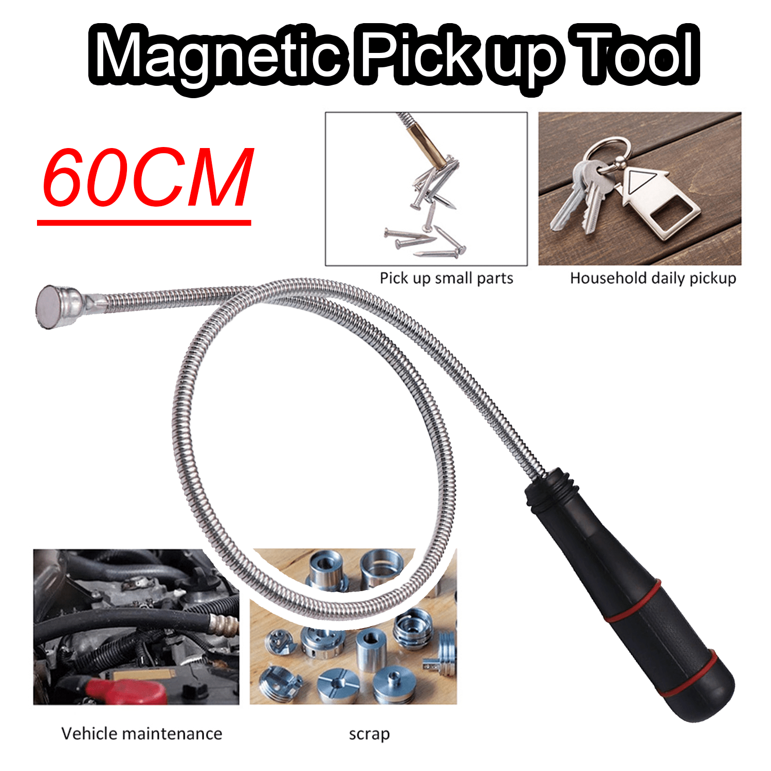 Spring Bar Tool Set - Outil de ramassage magnétique pliable et