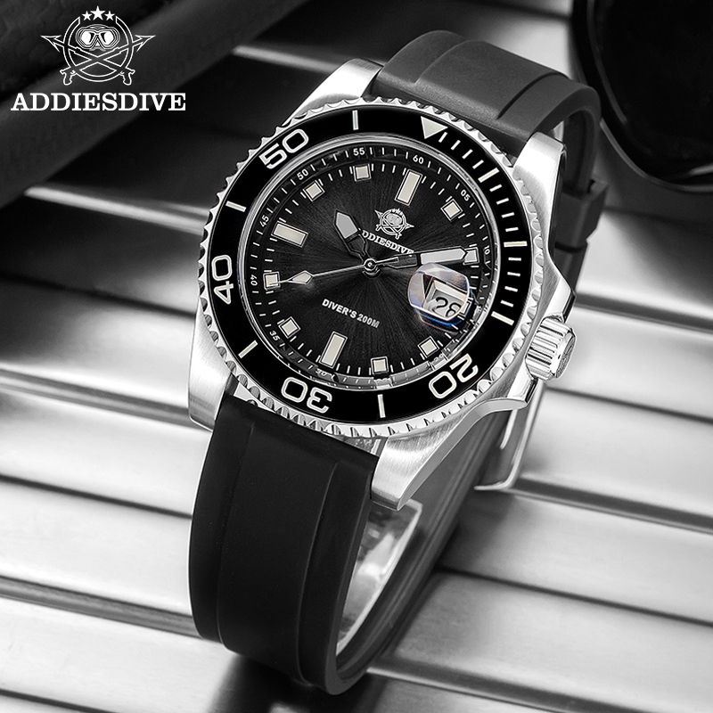 Rubber Strap Diver - ADDIESDIVE 2115 montres de plongée à