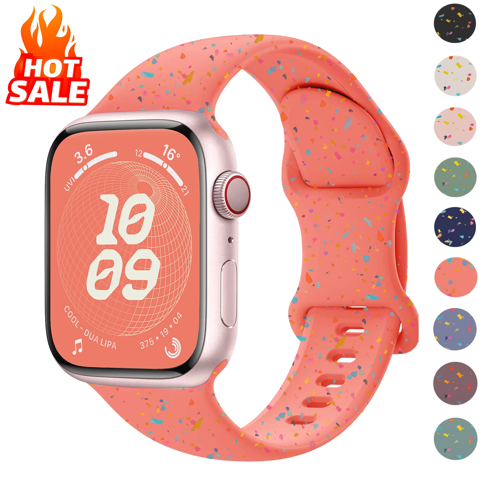 Silicone Band Women - Bracelet en silicone sport pour Apple
