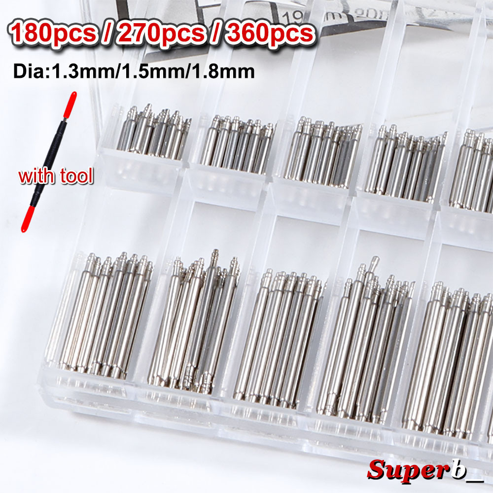 Spring Bar Tool Set - 360 barres à ressort en acier