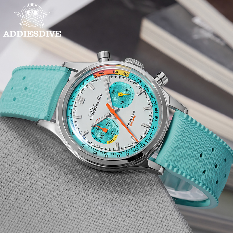 Rubber Strap Diver - ADDIESDIVE – montre chronographe multifonction pour