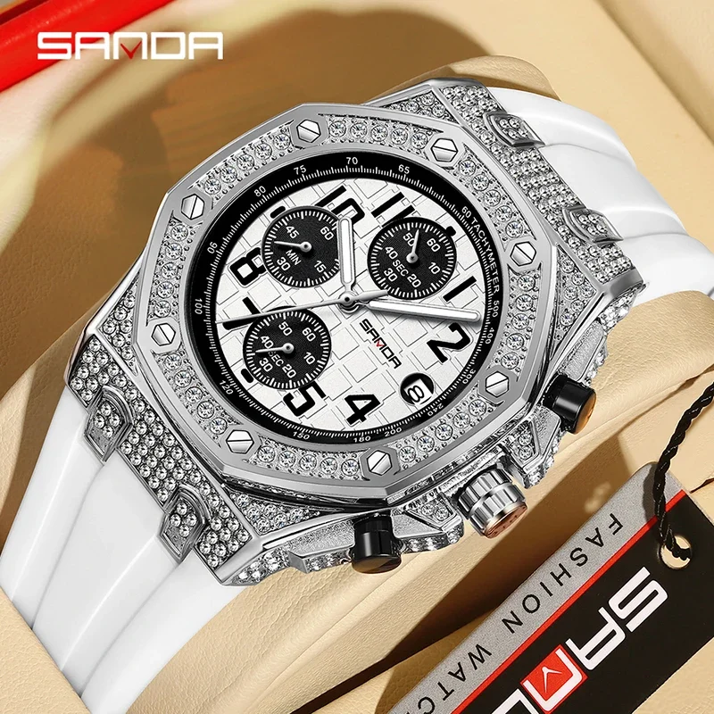 Tropic Strap Vintage - Montre à quartz SANDA 7026 pour