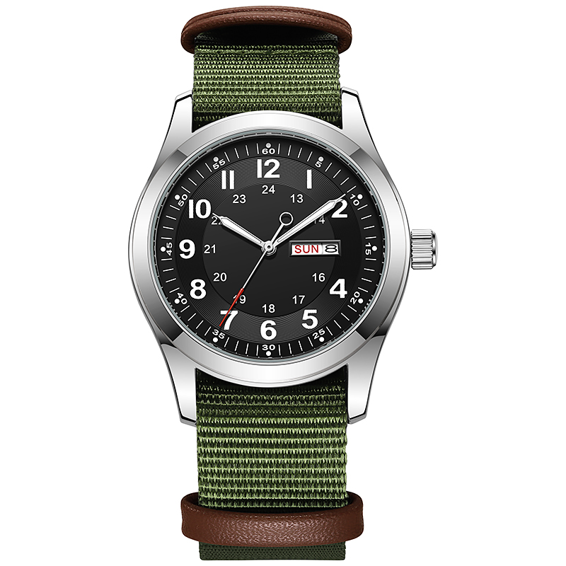 Canvas Strap Watch - Montre homme 2026 42 mm, cadran