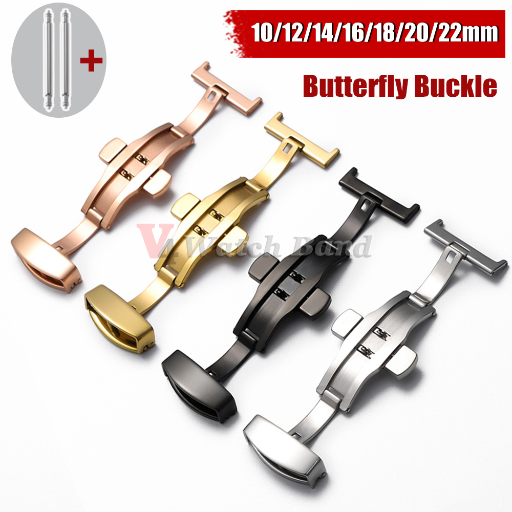Butterfly Clasp Deployant - Bracelet de montre en acier inoxydable