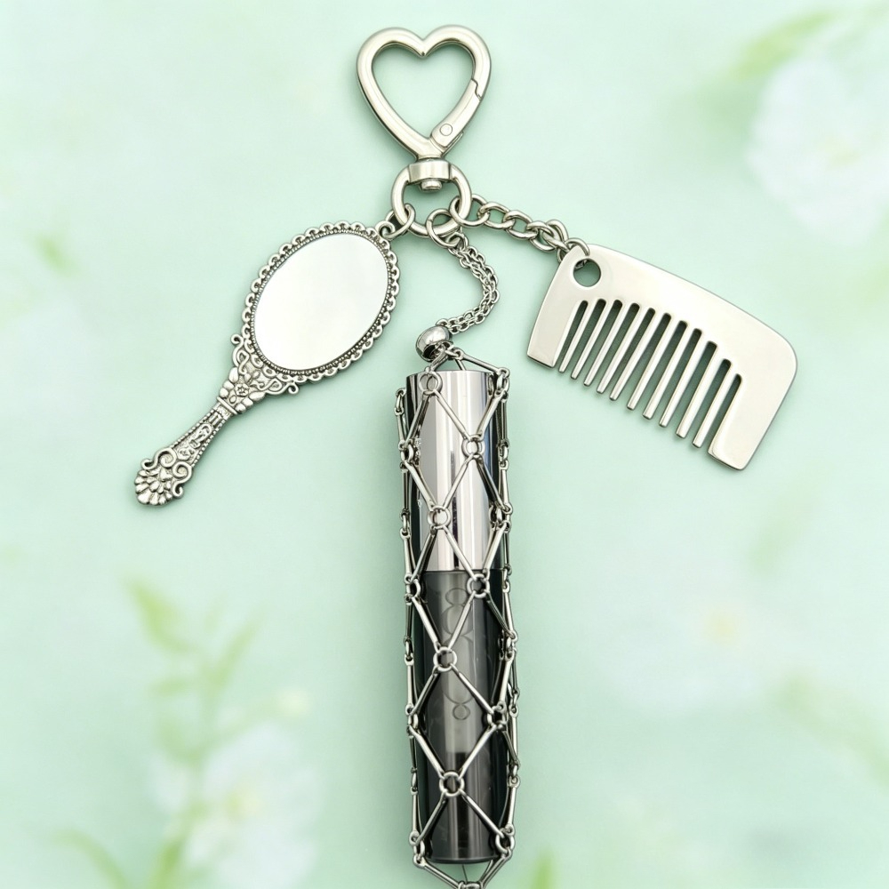 Mesh Strap Metal - Porte-clés vintage en maille métallique pour