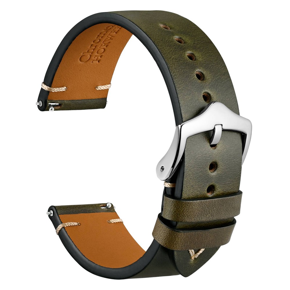 Leather Strap Quick Release - WOCCI-Bracelet de montre en cuir, 18mm