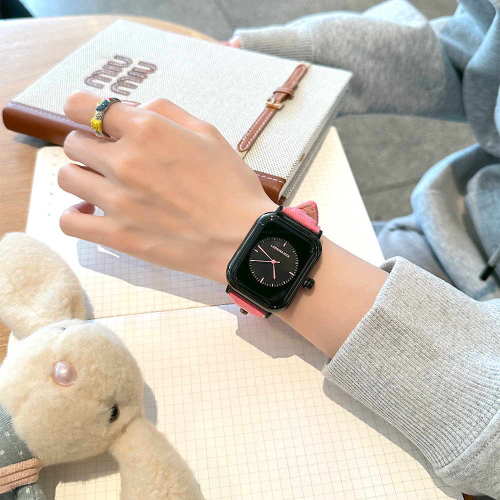 Nouvelle montre carrée élégant - Canvas Strap Watch avis et prix