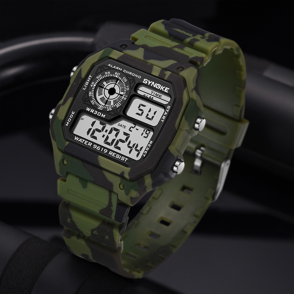 Synoke montre numérique milita - Canvas Strap Watch avis et prix