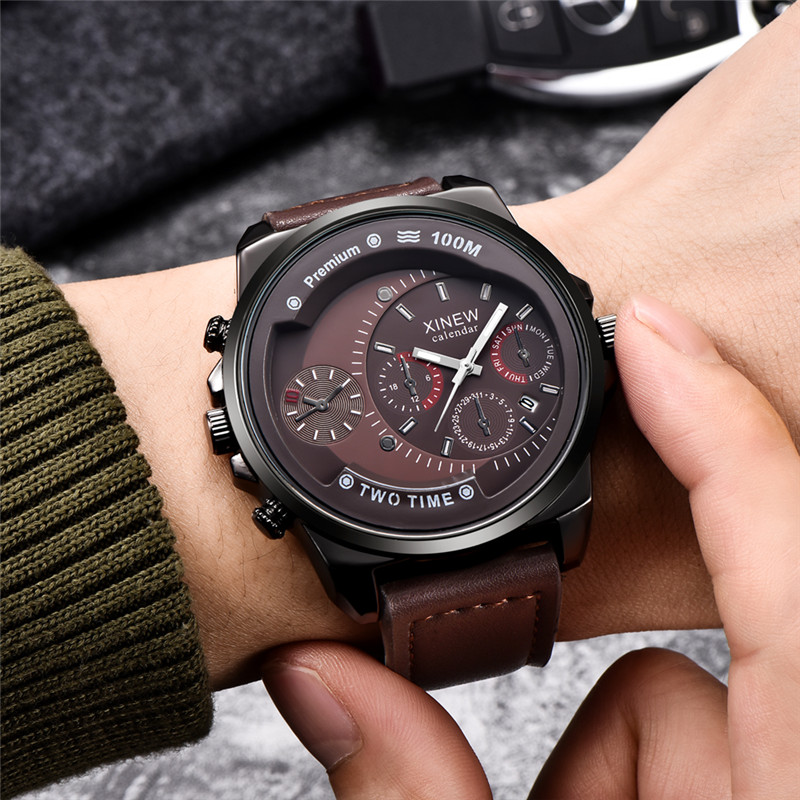 Original XINEW marque hommes m - Leather Watch Band Men avis et prix
