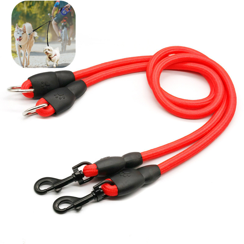 Laisse Double pour Chien, Acce - Leather Strap Quick Release avis et prix