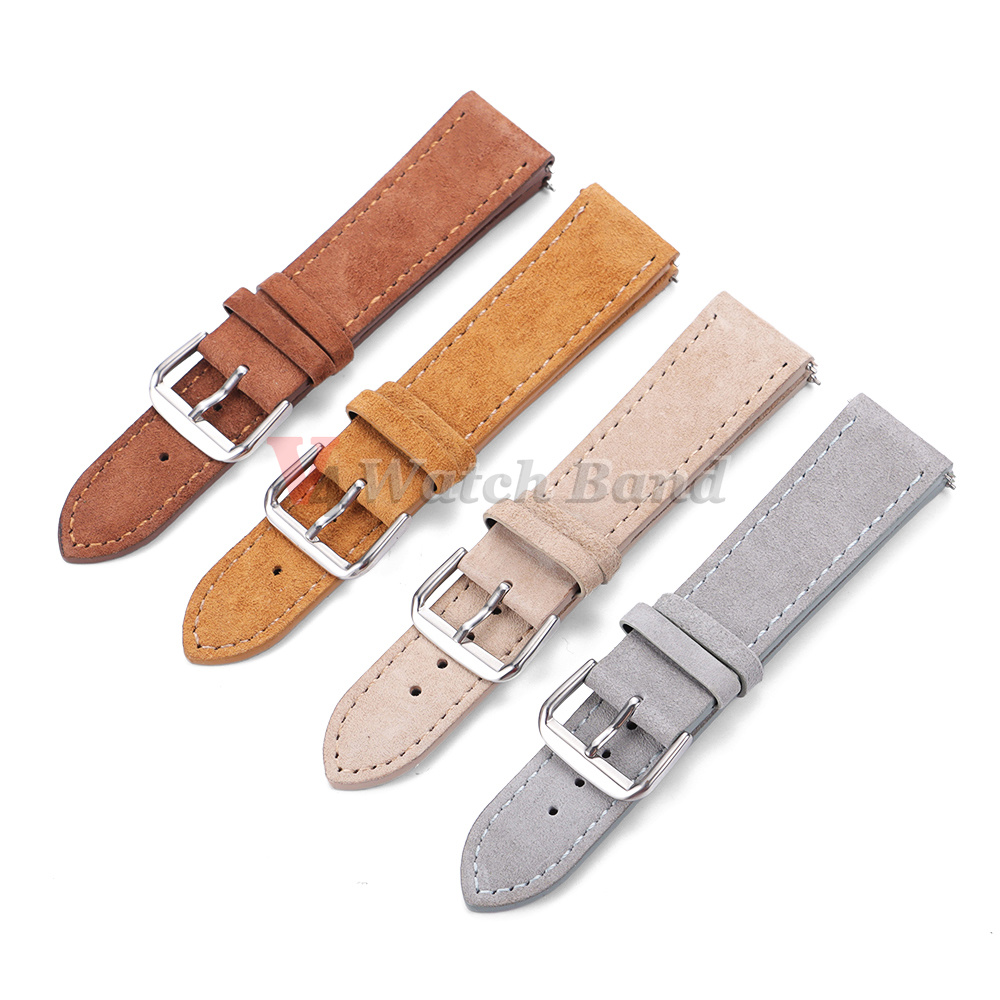 Bracelet de montre en cuir sué - Suede Strap Watch avis et prix
