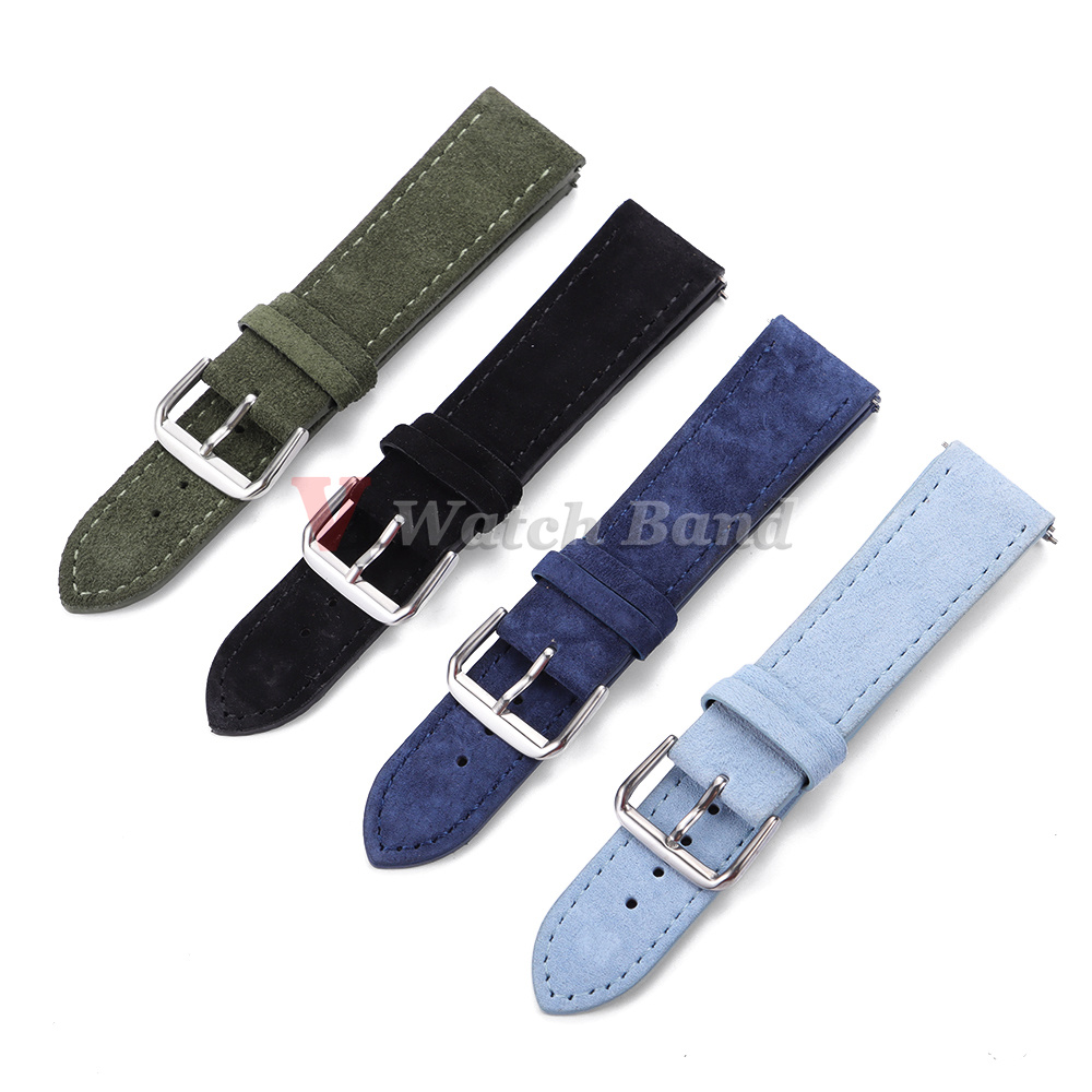 Bracelet de montre en cuir sué - Suede Strap Watch avis et prix