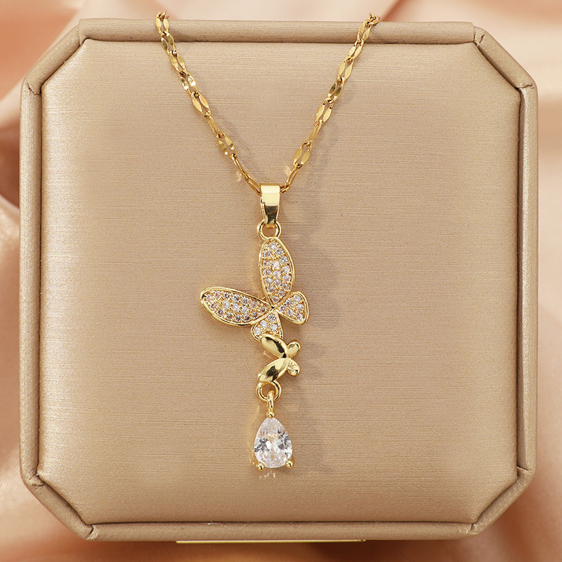 Collier Papillon en Acier Tita - Butterfly Clasp Deployant avis et prix