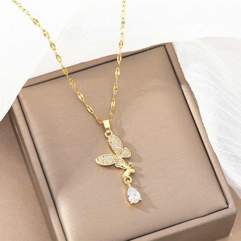 Collier Papillon en Acier Tita - Butterfly Clasp Deployant avis et prix