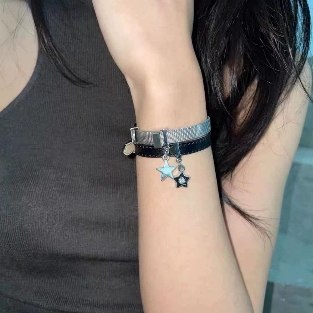 Bracelet à breloques étoiles,  - Mesh Strap Metal avis et prix