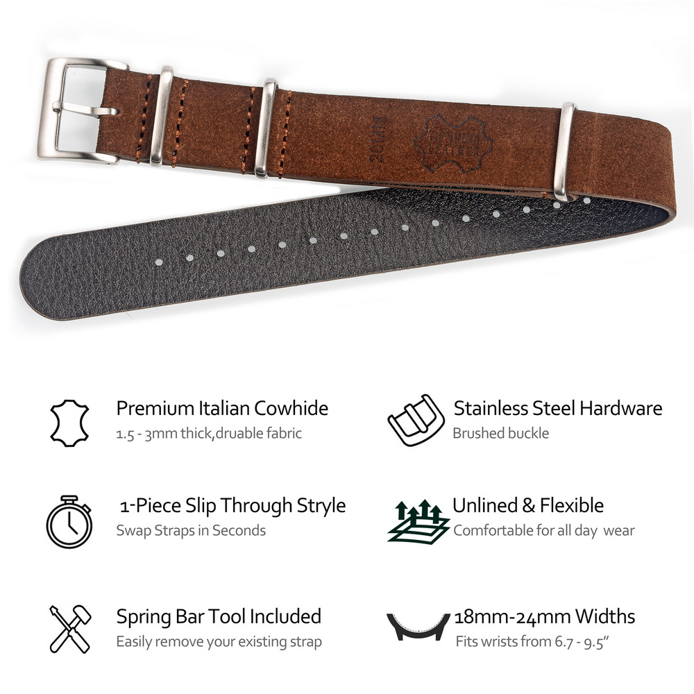 HEMSUT-Bracelet de montre en c - Tropic Strap Vintage avis et prix