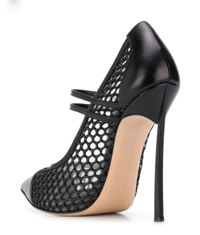 Escarpins Sexy en maille Patch - Mesh Strap Metal avis et prix