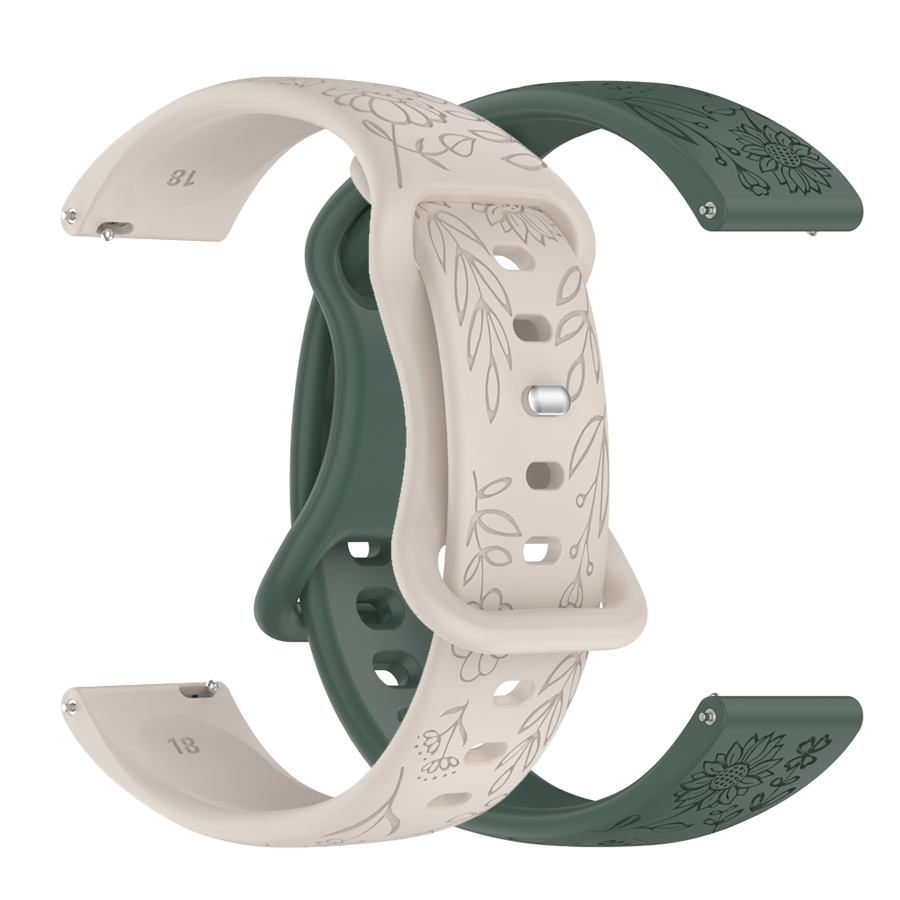 Bracelet en silicone 3D à fleu - Silicone Watch Band 22Mm avis et prix