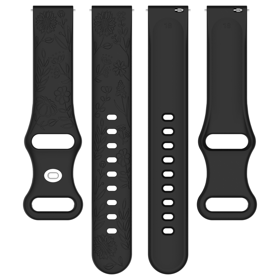 Bracelet en silicone 3D à fleu - Silicone Watch Band 22Mm avis et prix