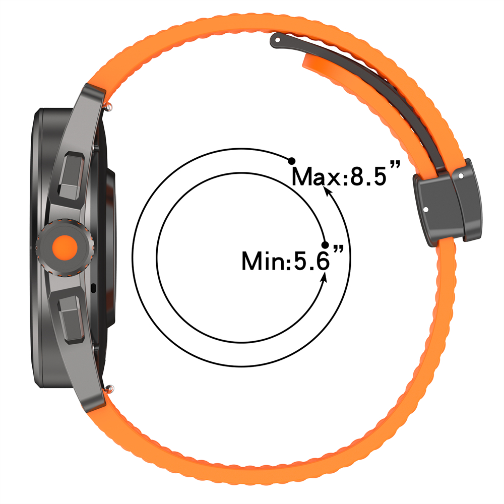 Bracelet en silicone pour mont - Silicone Watch Band 22Mm avis et prix