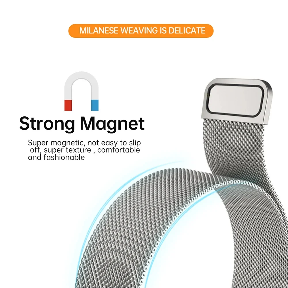 Bracelet en acier inoxydable p - Milanese Loop Magnetic avis et prix