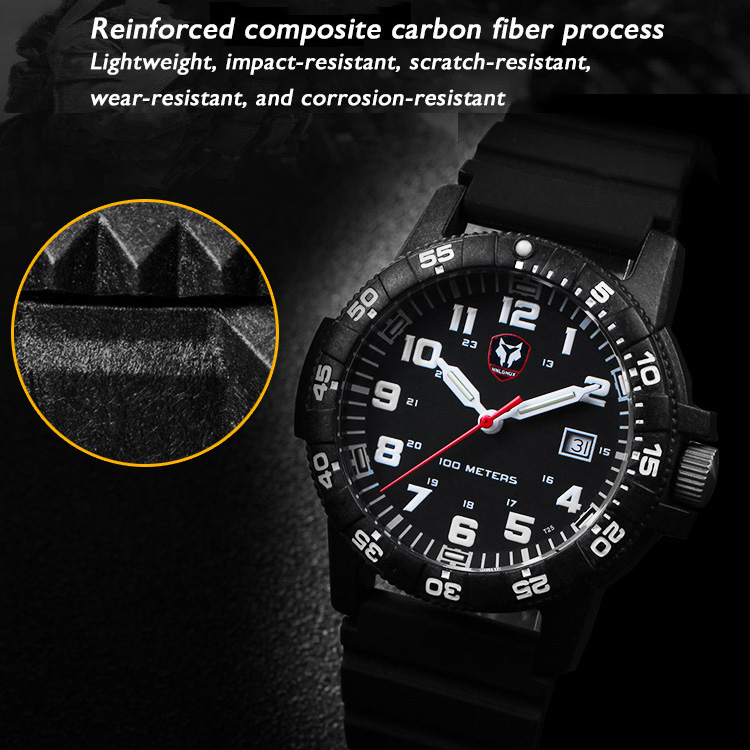 Hnlgnox-Montres Pilote pour Ho - Rubber Strap Diver avis et prix