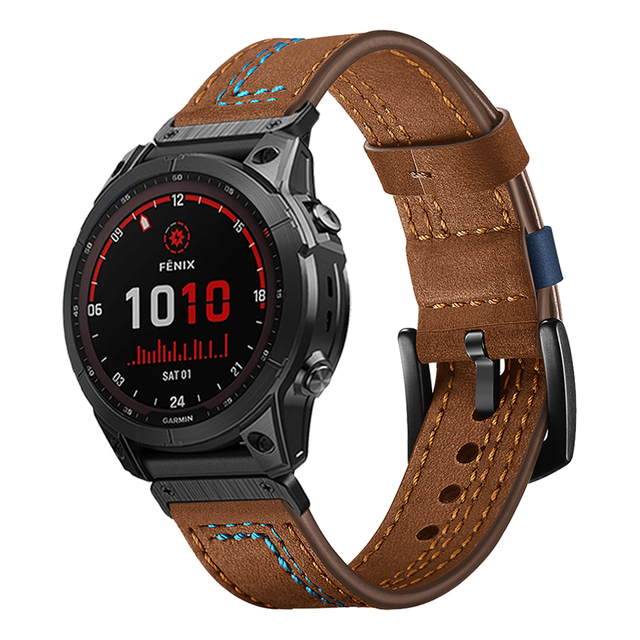 Bracelet en cuir véritable 22m - Leather Strap Quick Release avis et prix