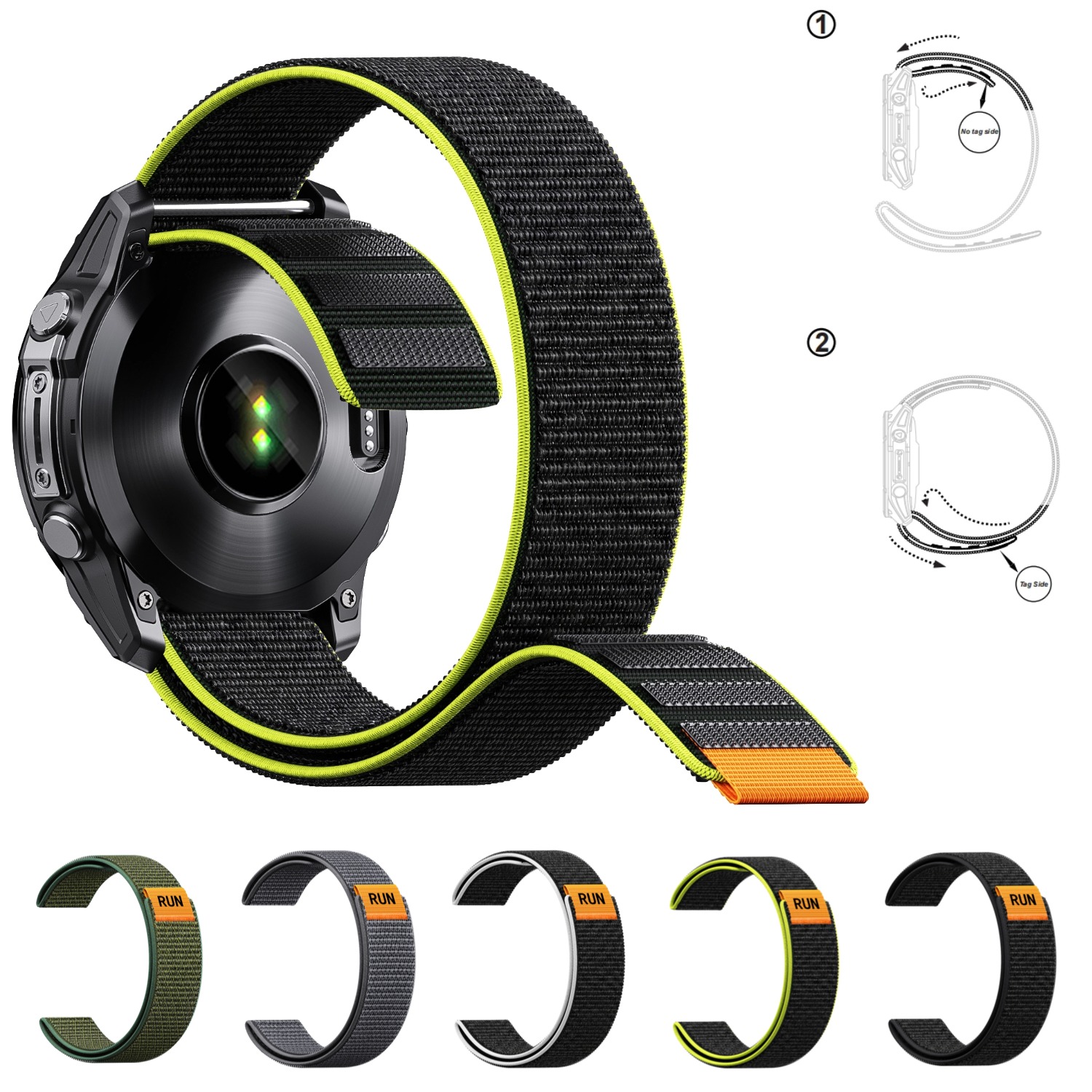 Bracelet de montre ultra léger - Sport Loop Velcro avis et prix