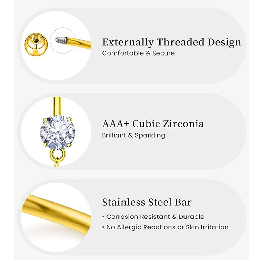 Lot de 6 pièces de bijoux de p - Curved Spring Bar avis et prix