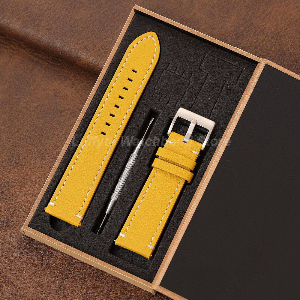 Bracelet double face texture l - Leather Strap Quick Release avis et prix