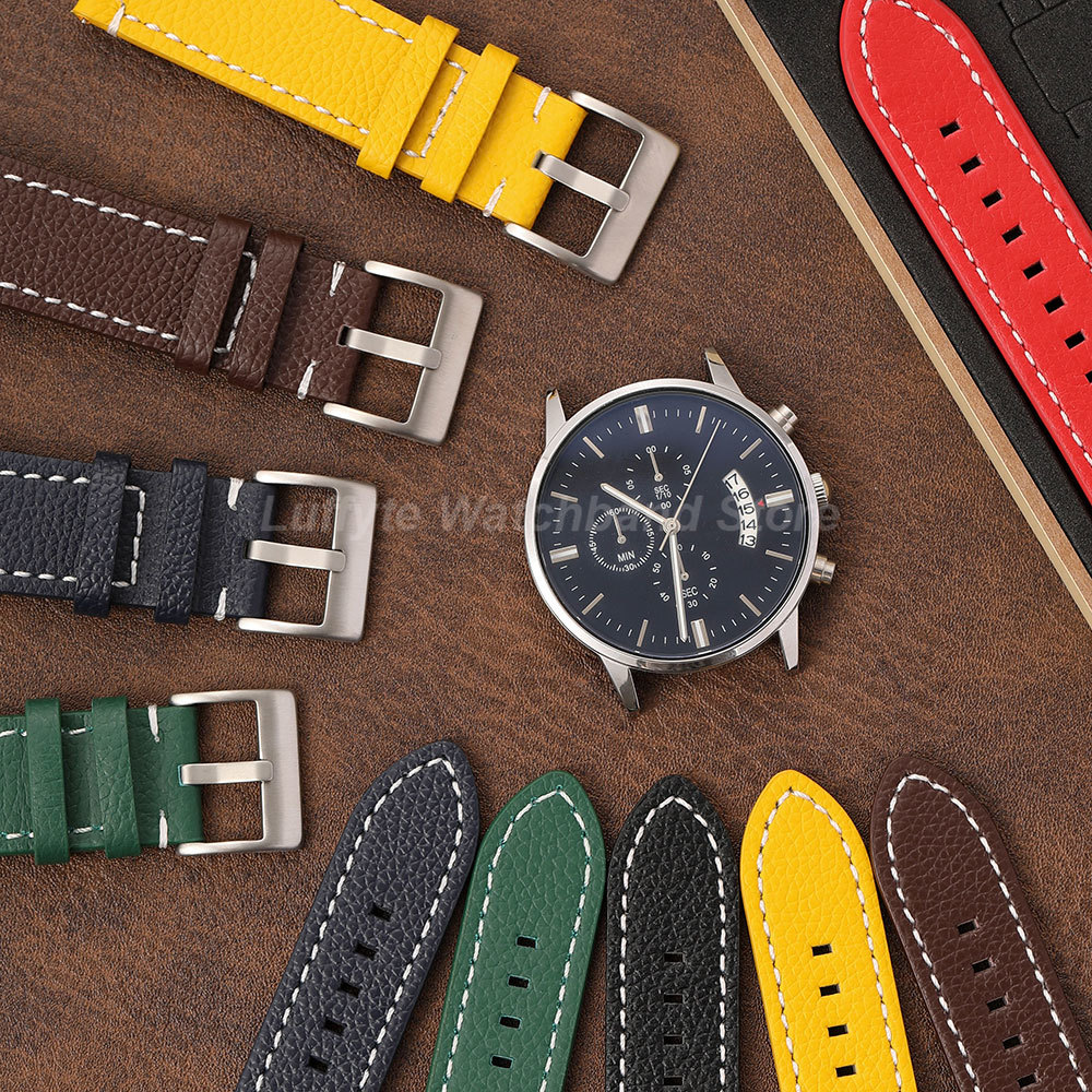 Bracelet double face texture l - Leather Strap Quick Release avis et prix