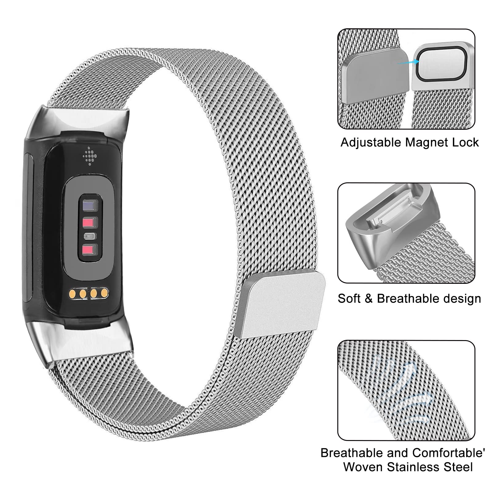 Bracelet magnétique en acier i - Milanese Loop Magnetic avis et prix