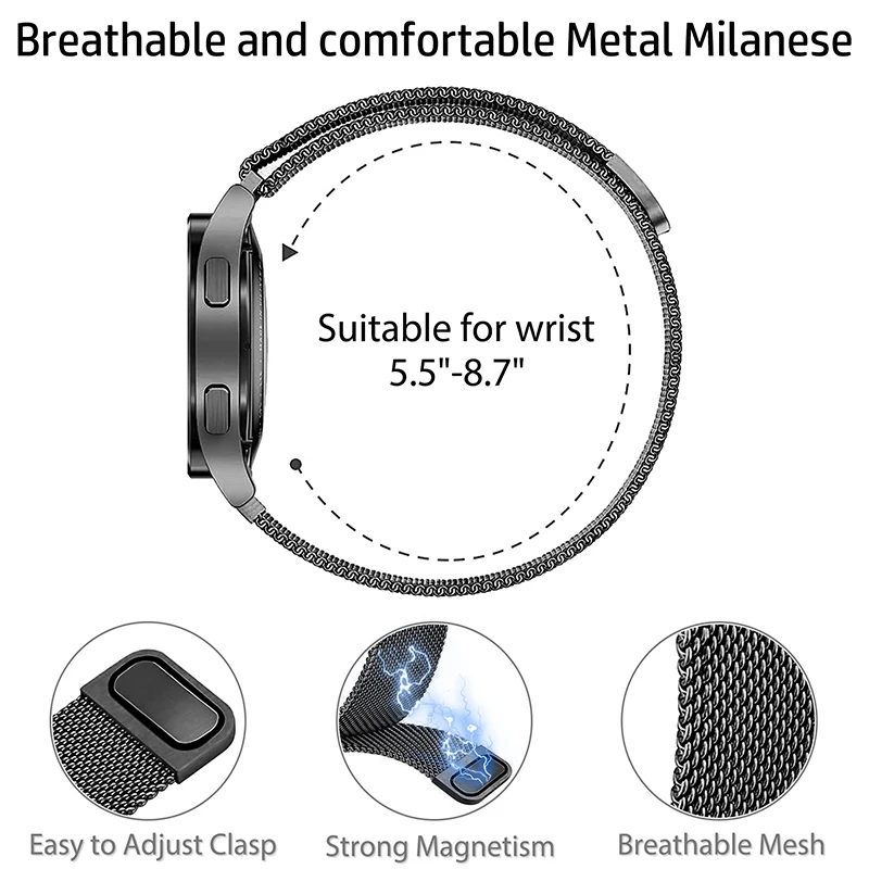 Bracelet de 20mm pour Amazfit  - Milanese Loop Magnetic avis et prix