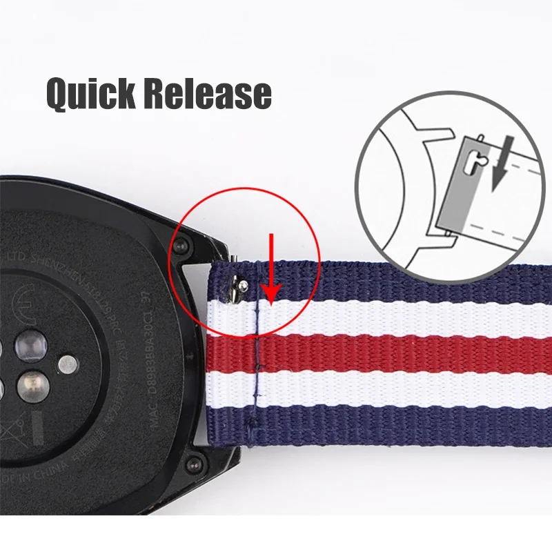 Bracelet en Nylon tissé 20mm 2 - Nato Strap Nylon avis et prix