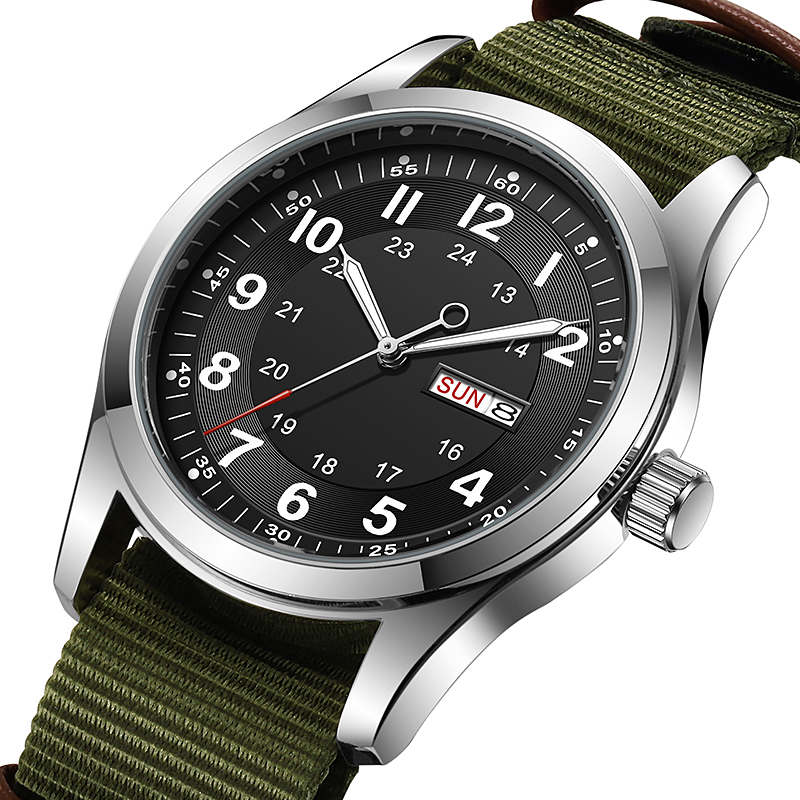 Montre homme 2026 42 mm, cadra - Canvas Strap Watch avis et prix