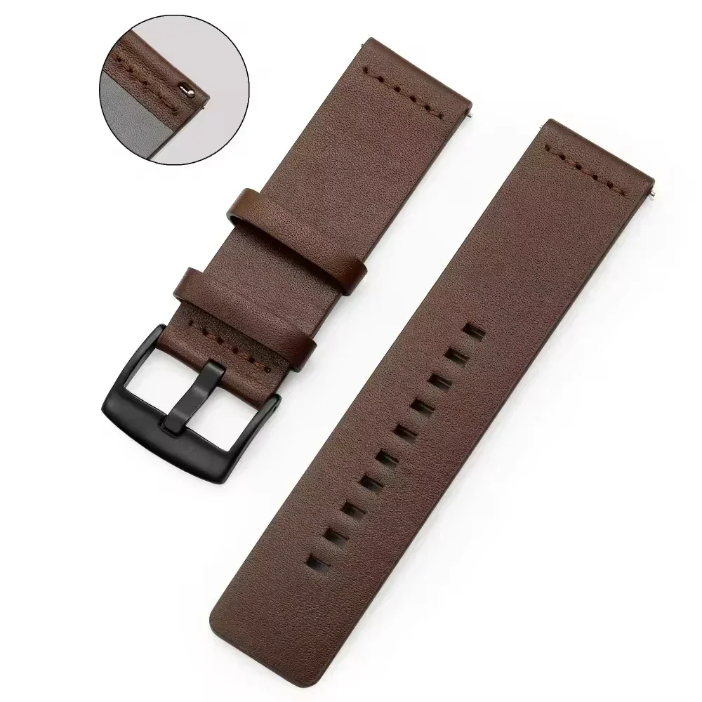 Bracelet de montre en cuir à d - Leather Strap Quick Release avis et prix