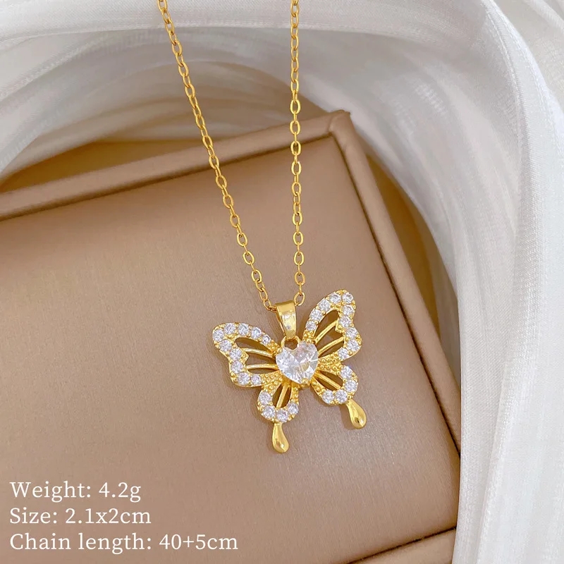 Collier pendentif en cuivre de - Butterfly Clasp Deployant avis et prix