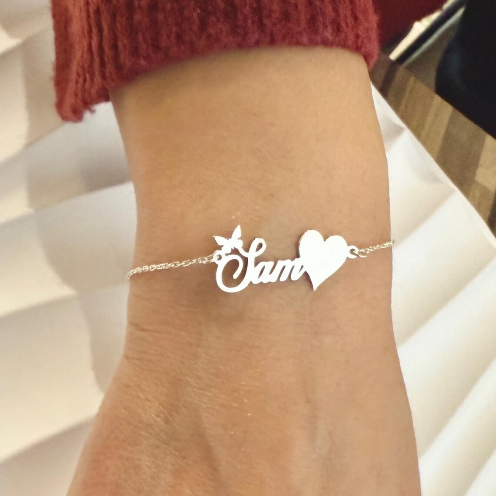 Bracelets personnalisés avec n - Butterfly Clasp Deployant avis et prix