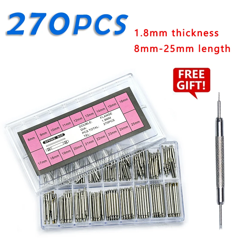 270 pièces/kit Barres à ressor - Spring Bar Tool Set avis et prix