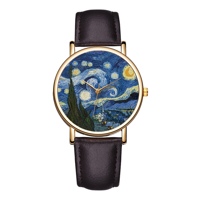 Montres à cadran peint par Van - Leather Watch Band Men avis et prix