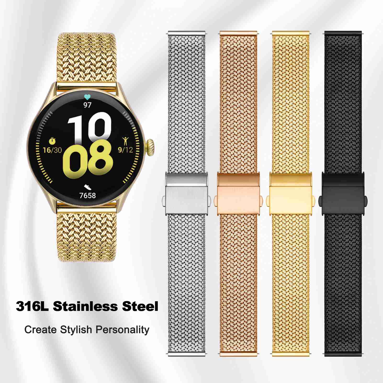 WOCCI bracelets de montre en m - Mesh Strap Metal avis et prix